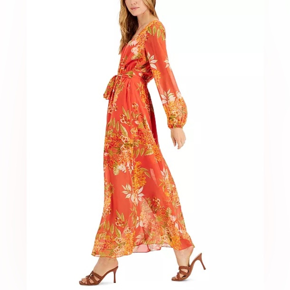 INC INTERNATIONAL CONCEPTS
Floral-Print Chiffon Maxi Dress Size 8